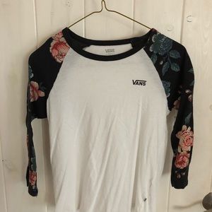 Vans floral long sleeve